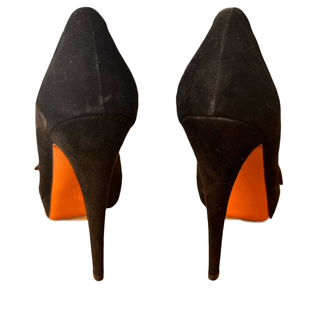 Gucci Black Peep-Toe Heels - Picture 3 of 7
